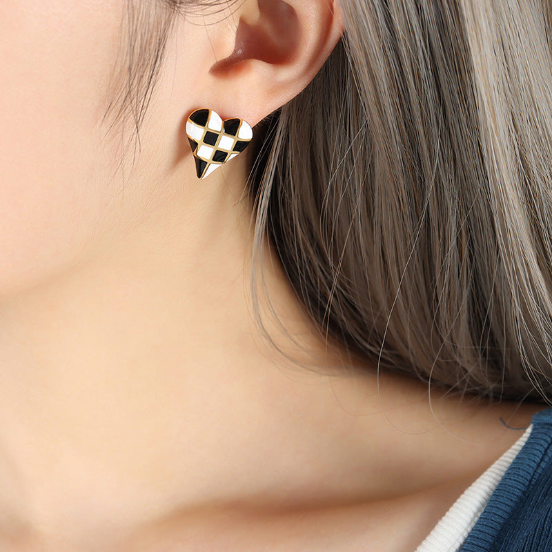 Chess Ear Studs