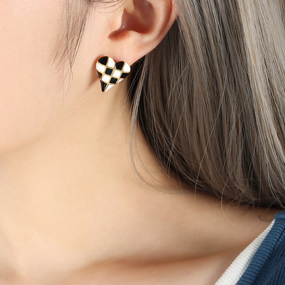 Chess Ear Studs